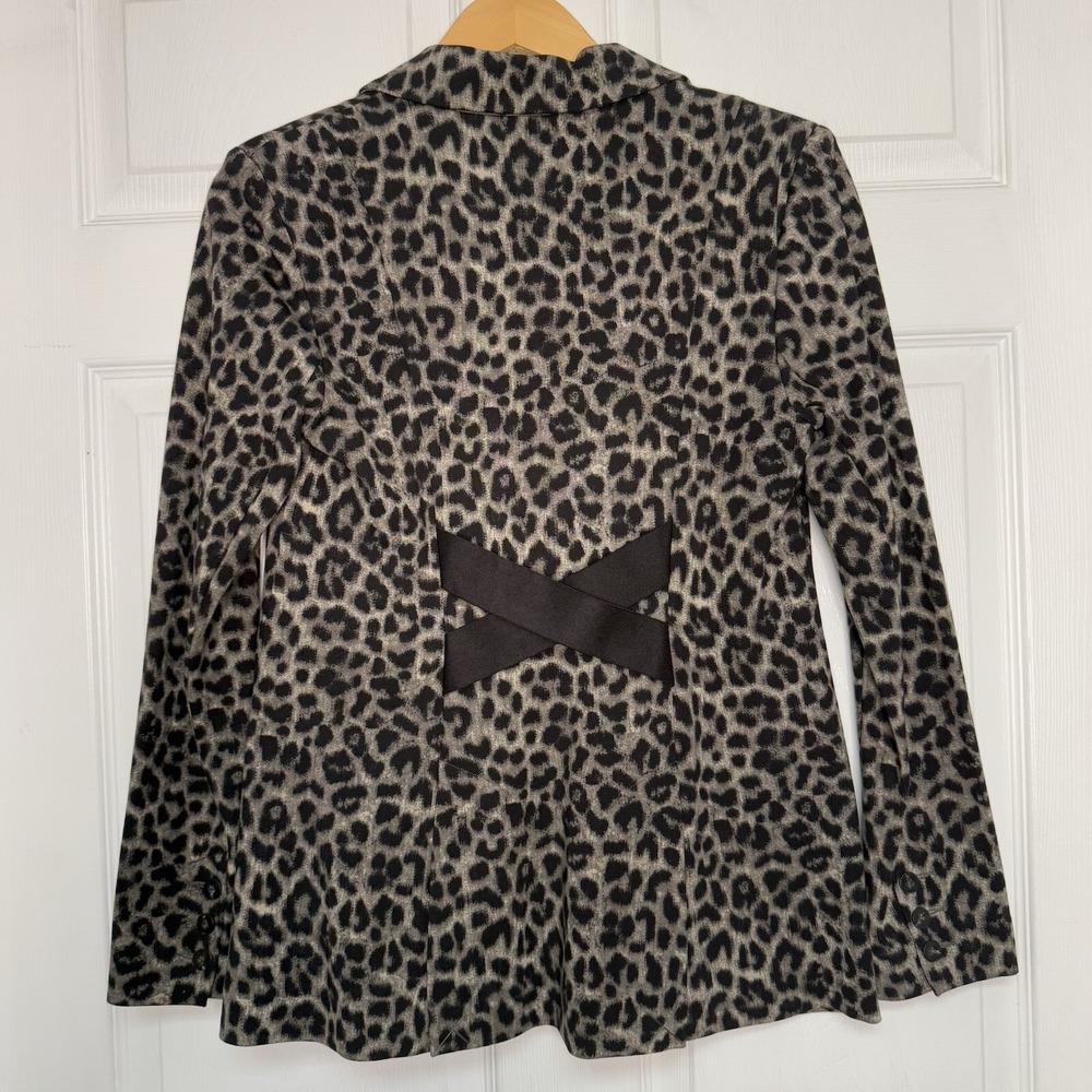 Cabi Women's size 4 Cheetah Print Formal Jacket/Skirt w/Pockets Corpcore Mobwife - Picture 5 of 16